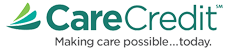 Care Credit logo in green lettering with the slogan 